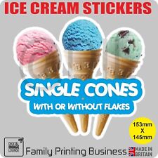 ICE CREAM VAN Stickers - Cones