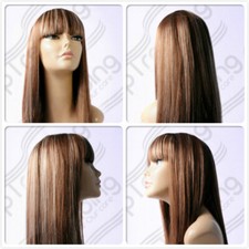 HIGH HEAT RESISTANT HAIR BROWN
