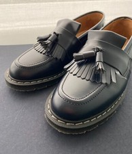 NEW Mod, Skinhead -New Solovair Navy Hi-Shine Leather Tassel Loafer Size 6.5