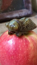Carved Jade? Locust Netsuke