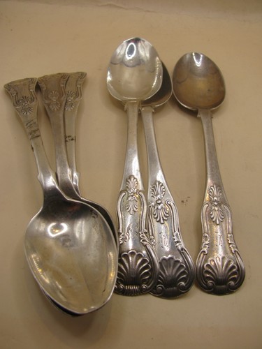 Antique set scottish silver - 6,