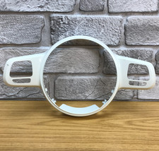 Genuine VW Beetle 5C steering wheel switch trim 5C0419685L.  Candy White.  9B2