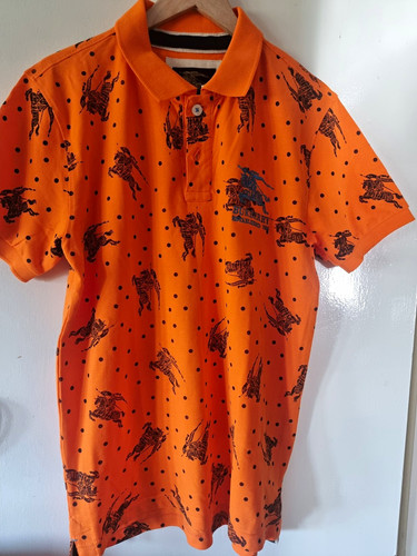 Burberry men orange piqué - burberry,