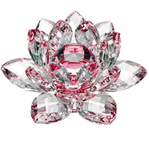 Crystal lotus flower ornament - lotus,