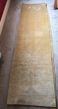 Vintage Velvet Cord Curtains, Pale Gold x 3, 80 " Long,46” Wide