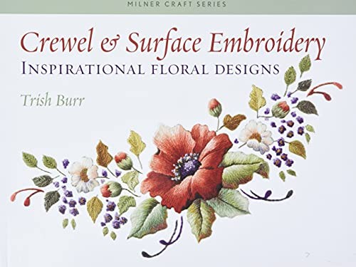 Crewel surface embroidery - &,