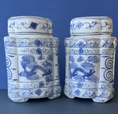 Vintage chinese pair - of, blue
