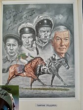 Lester Piggott Signed Photo