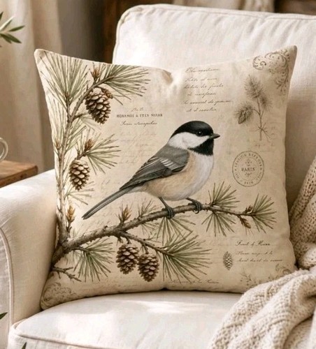 Vintage floral garden birds - vintage,