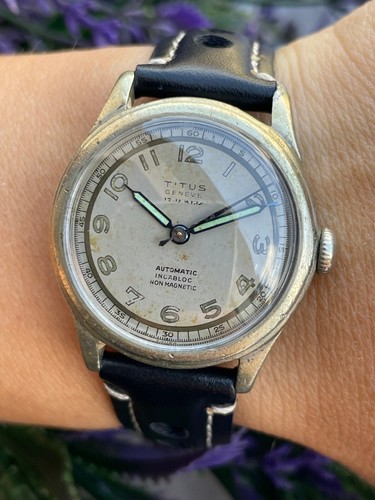 Vintage titus military - vintage, watch