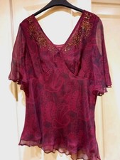 Monsoon 100% silk embellished