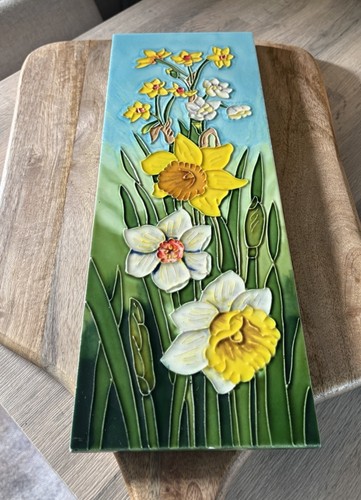 Hand painted and - hand-painted, glazed