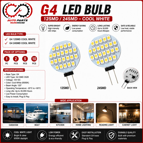 Caravan boat led bulb 12smd - caravan,