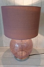 Next Pink  Crackle Glaze Glass
