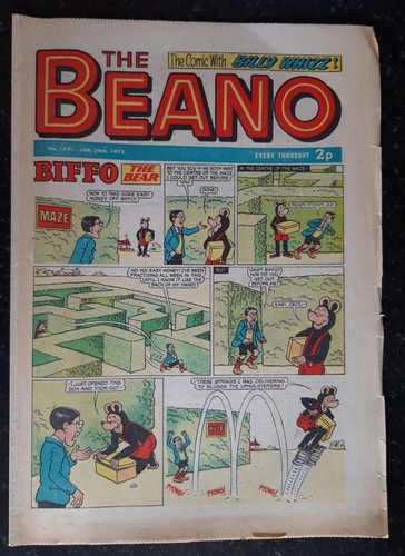 Vintage beano comic jan - jan, 29th