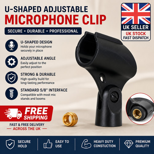 Universal microphone clip for - universal,