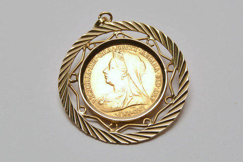 1896 gold half sovereign - gold,