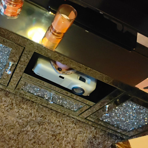 Mirrored crushed crystal - crystal, tv