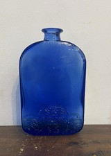 vintage cobalt blue pressed