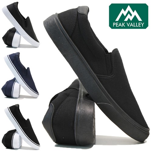 Mens slip casual canvas - on,