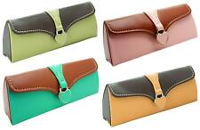 Ladies Clutch Handbag Hard Glasses Case Leather Look Spectacle Case Gift Idea