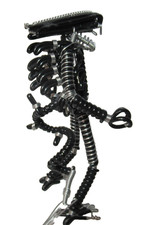 Alien folk-art sculpture Figurine 8" inch Figure hand made FREE P&P
