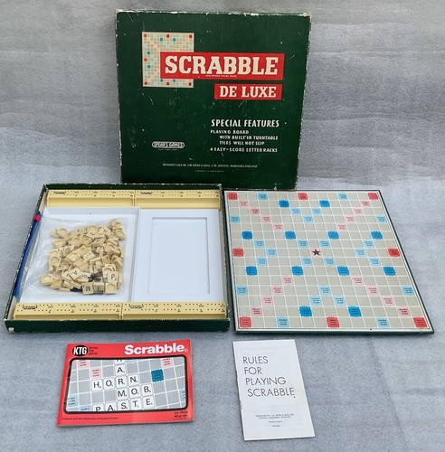 Scrabble deluxe edition - scrabble,