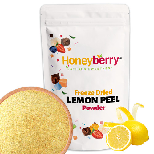 Freeze dried lemon peel - freeze, powder