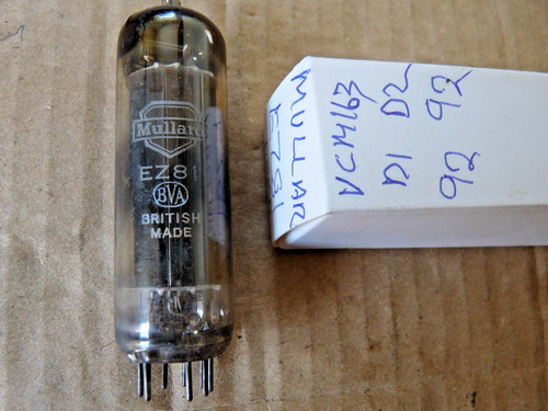 Mullard ez81 square getter - mullard,