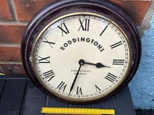 Quarmby Clock Boddingtons Vintage Retro Advertising Piece Rare Item Stunning 4L
