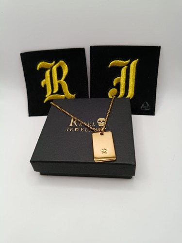 18k gold mens - star, tag