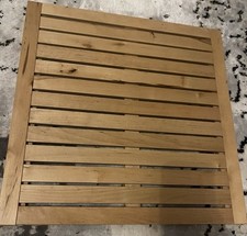 IKEA MOLGER Decking Tile / Wooden Bathroom mat - 45cm x 45cm - non slip pads