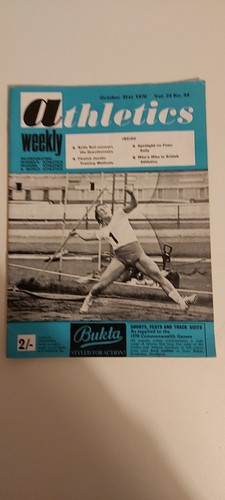 Athletics weekly magazine - athletics, 1971