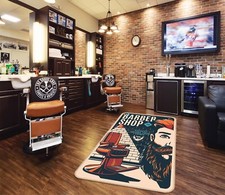 3D Retro Red Chair NA1830 Barber Shop Game Rug Mat Elegant Photo Carpet Mat Romy