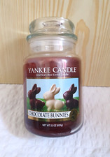 Yankee Candle Deerfield Large Jar 22oz Chocolate Bunnies Retired Very RARE