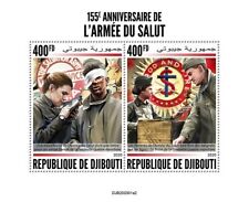 THE SALVATION ARMY (TSA) WWI & WWII Volunteer Aid Stamp Sheet (2020 Djibouti)