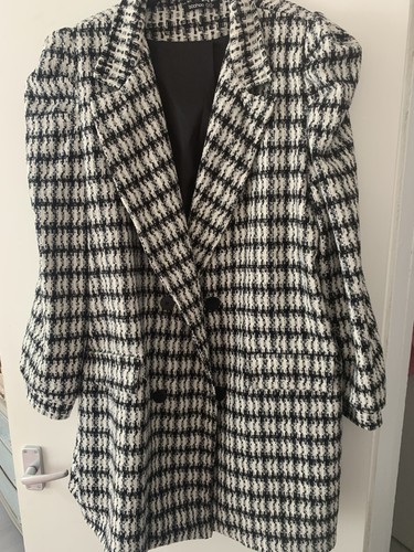 Plus black white houndstooth - plus,