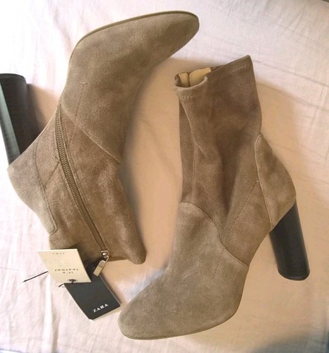 Zara real suede boots new - zara,