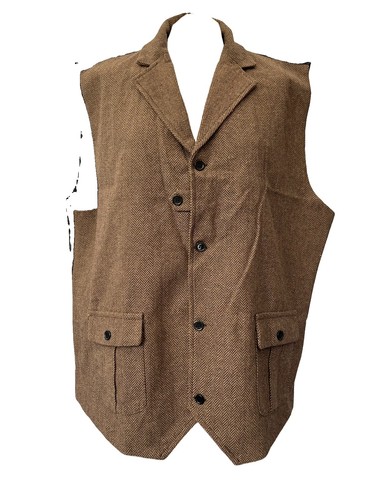Brown herringbone tweed - herringbone,