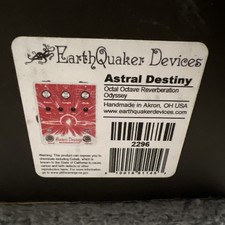 EarthQuaker Devices (EQD) Astral Destiny Modulated Reverb Guitar Effects Pedal