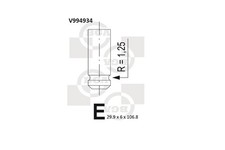 V994934 BGA Exhaust Valve for