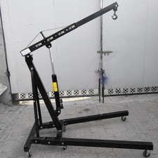 1 Ton Hydraulic Folding Engine Crane Hoist Lift Stand Lifting Garage Workshop
