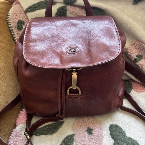 Bridge leather backpack - backpack, with