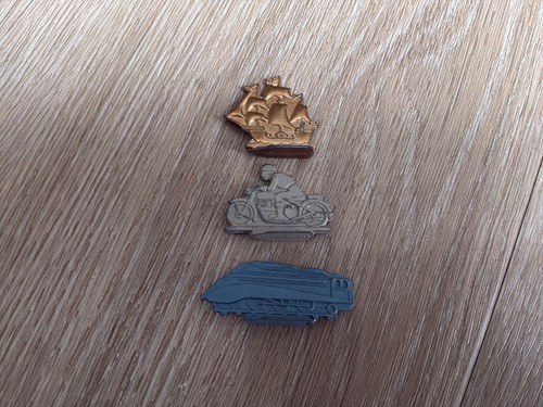 Metal monopoly pieces - metal, 1940’s