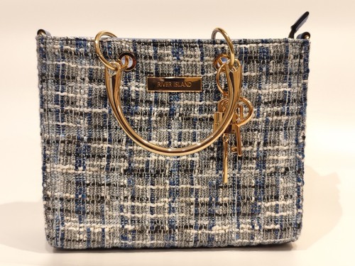 Sky blue hand bag - bag, from