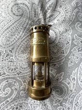 Old Brass Miners Lamp E Thomas & Williams Co