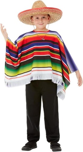 Childs multicoloured poncho - childs,