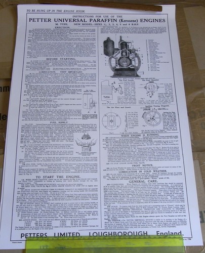 Petter wallchart 5 - m, 1.5-6bhp
