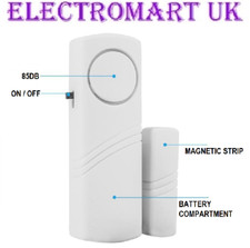 WIRELESS DOOR WINDOW CARAVAN SHED MOTORHOME BOAT SECURITY SENSOR ALARM 85DB LOUD