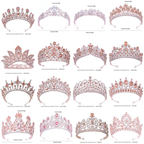 Styles rose gold - gold, crystal